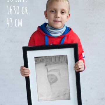 LUKAS 30 savaičių 1630 g - ūgtelėjęs Lukas jam jau 6 metai